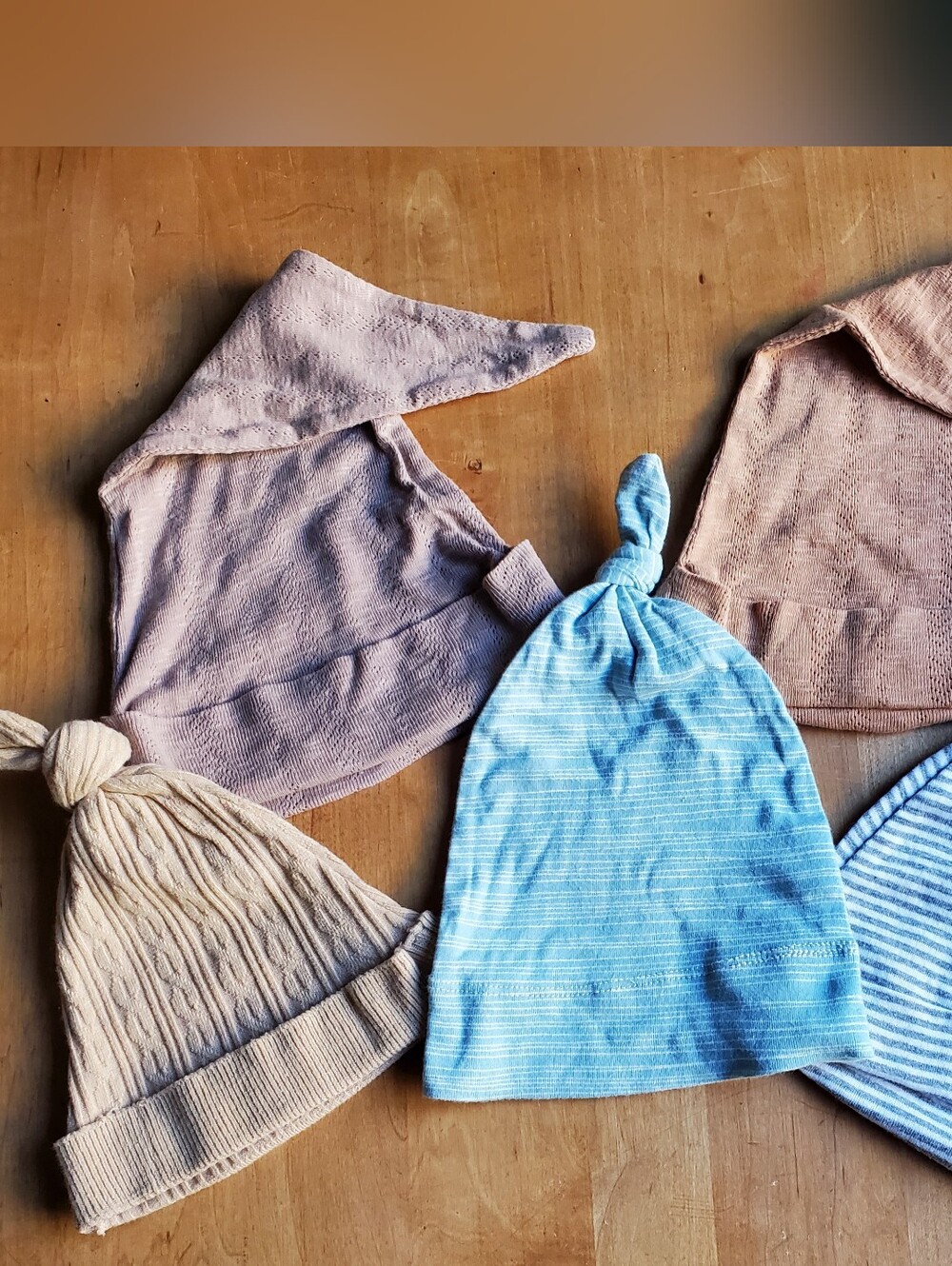 5 Organic Cotton Baby Hats, Various Sizes, Kate Quinn, Milk Barn, Burt's Bees